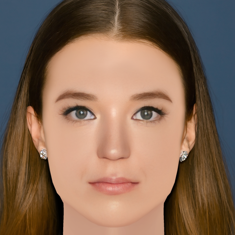 Nicole Brydon Bloom Head - No Hair - ゲーム用の低ポリヘッド 3Dモデル .c4d .max .obj .3ds .fbx .stl .blend 