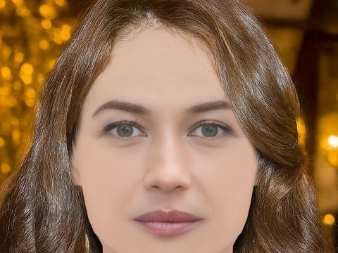 Cabeza de Olga Kurylenko - Sin pelo - Cabeza de baja poli para juego Modelo 3D