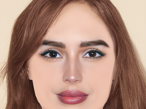 Olivia Culpo Kafa - Saçsız - Oyun için düşük poli kafa 3D Model