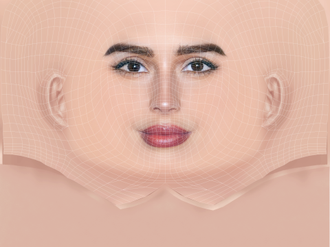 Голова Оливии Калпо - Без волос - Низкополигональная голова для игры 3D Модель