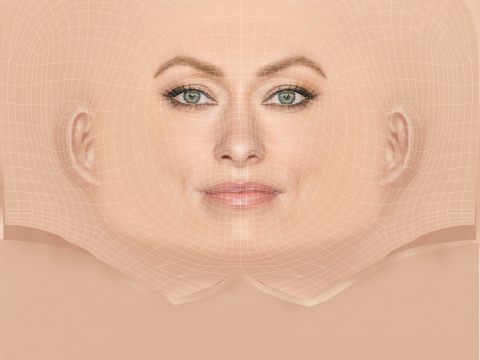 ओलिविया वाइल्ड हेड - नो हेयर - गेम के लिए लो पॉली हेड 3D मॉडल