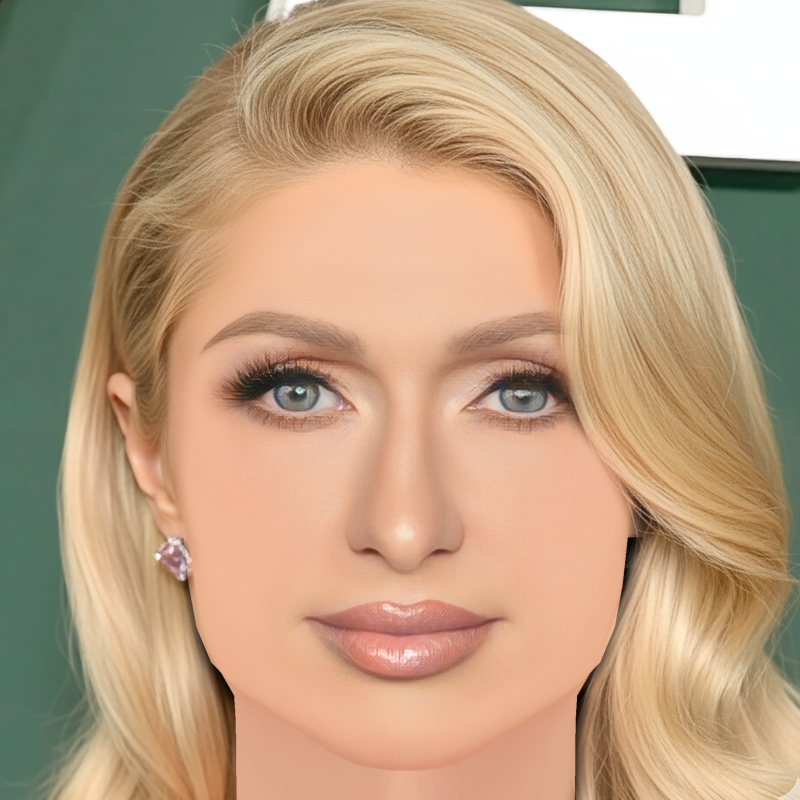 पेरिस हिल्टन हेड - नो हेयर - गेम के लिए लो पॉली हेड 3D मॉडल .c4d .max .obj .3ds .fbx .stl .blend