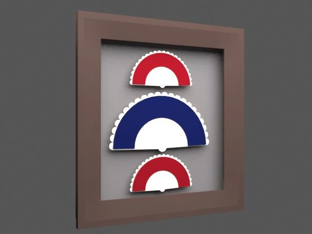 hand fan 3D Model .c4d .max .obj .3ds .fbx .stl .blend