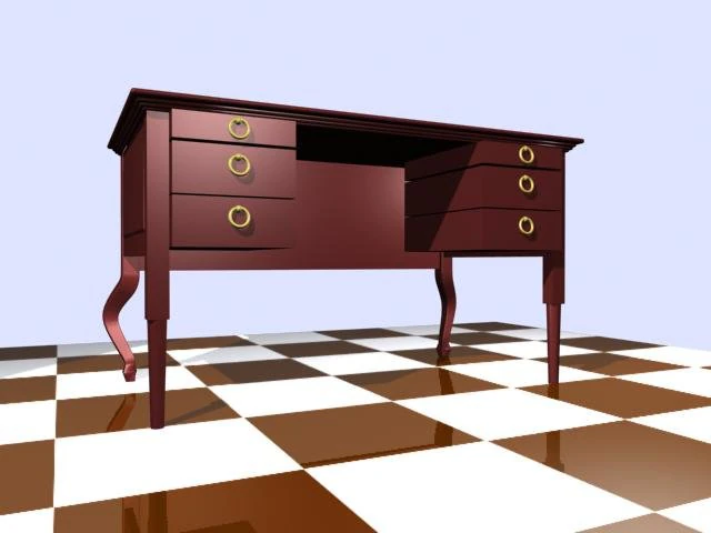 escritorio 001 3D Model .c4d .max .obj .3ds .fbx .stl .blend 