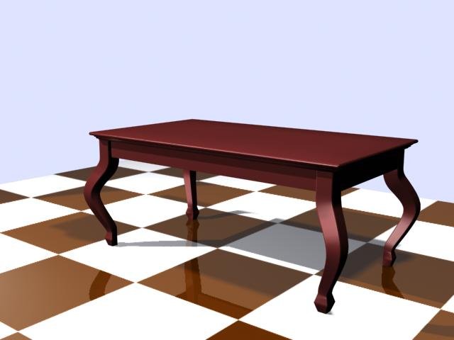 mesa centro Modello 3D .c4d .max .obj .3ds .fbx .stl .blend
