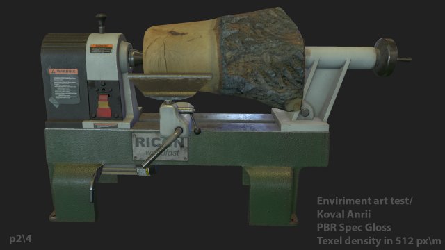 woodworking machine Model 3D .c4d .max .obj .3ds .fbx .stl .blend 