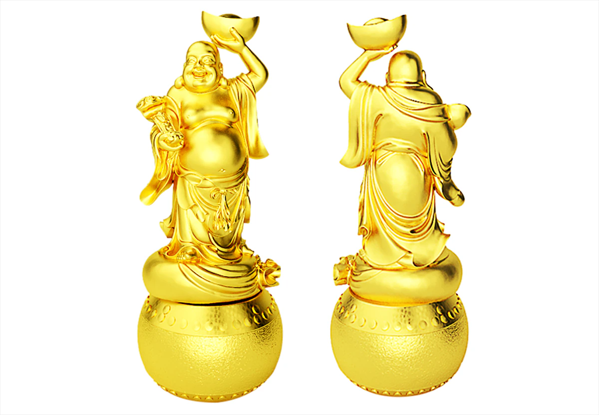 golden buddha sculpture jewellery jewelry 3D Model .c4d .max .obj .3ds .fbx .stl .blend 