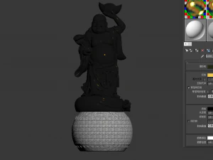 golden buddha sculpture jewellery jewelry 3D Model