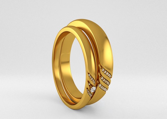 wedding rings gold diamond ornaments jewelry pearls and jewels 3D Model .c4d .max .obj .3ds .fbx .stl .blend 