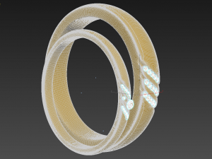 wedding rings gold diamond ornaments jewelry pearls and jewels 3D Model