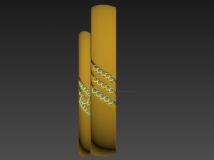 wedding rings gold diamond ornaments jewelry pearls and jewels 3D Model