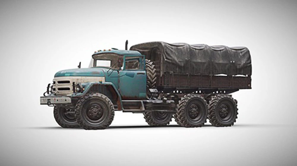 pbr truck carry-all transport vehicle military vehicles car 3D Model .c4d .max .obj .3ds .fbx .stl .blend 