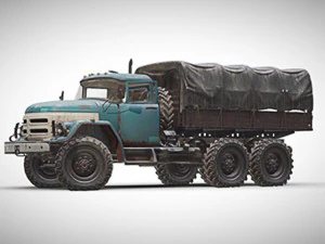 pbr truck carry-all transport vehicle military vehicles car 3D Model