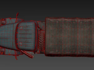 pbr truck carry-all transport vehicle military vehicles car 3D Model