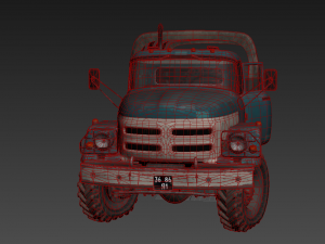 pbr truck carry-all transport vehicle military vehicles car 3Dモデル