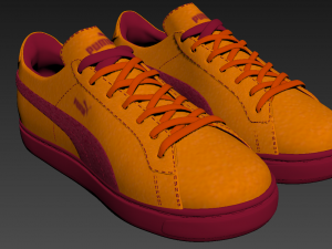 puma skate shoes hiker shoes gym shoes running shoes casual Model 3D