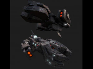 science fiction spacecraft scifi space ship 3D Model