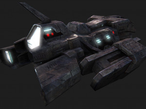 science fiction spacecraft scifi space ship Modelo 3D