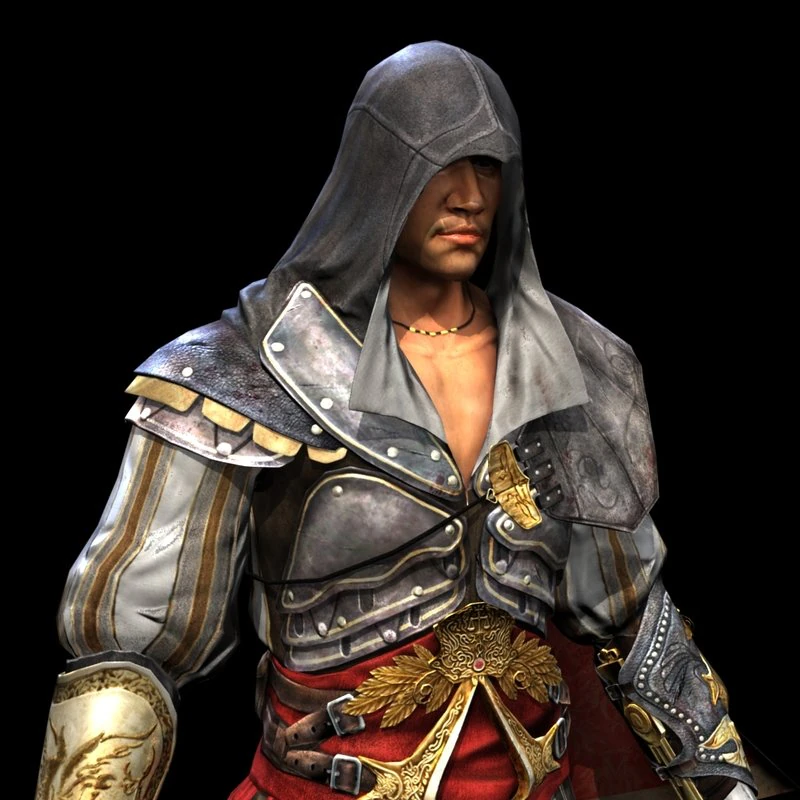 ezio auditore da firenze man 3D Model .c4d .max .obj .3ds .fbx .stl .blend