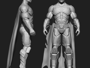 batman superhero supervillain villain hero dc comics character Modelo 3D