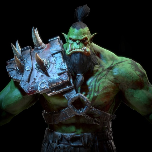 durotan therianthropy character low-poly Modelo 3D .c4d .max .obj .3ds .fbx .stl .blend 