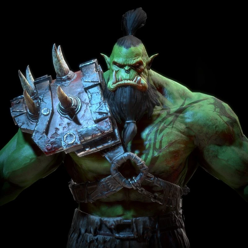 durotan therianthropy character low-poly 3D Model .c4d .max .obj .3ds .fbx .stl .blend 