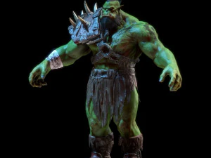 durotan therianthropy character low-poly 3D Model