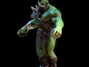 durotan therianthropy character low-poly 3D Model
