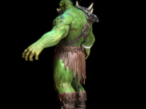 durotan therianthropy character low-poly 3D Model