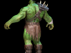 durotan therianthropy character low-poly Modelo 3D