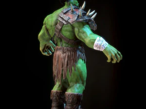 durotan therianthropy character low-poly 3D Model
