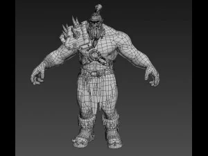 durotan therianthropy character low-poly 3D Model