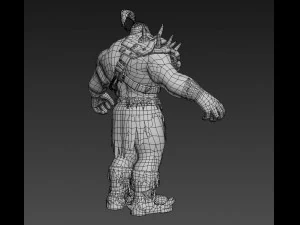 durotan therianthropy character low-poly 3D Model