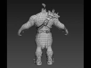 durotan therianthropy character low-poly Modelo 3D