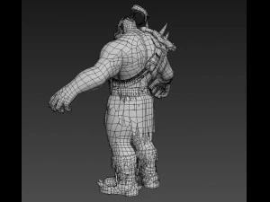 durotan therianthropy character low-poly 3D Model