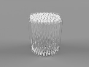 3d cotton buds or 3dcotton swab 3D Model