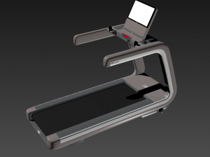 treadmill strength weight fitness active man exercise cardio gym 3Dモデル