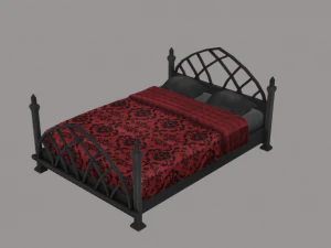 gothic bed 3D Model