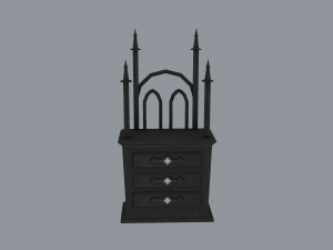 gothic dresser 3Dモデル