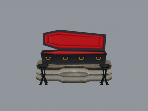 vampire coffin 3Dモデル