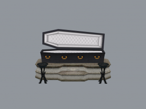 vampire coffin Model 3D