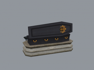 vampire coffin Model 3D
