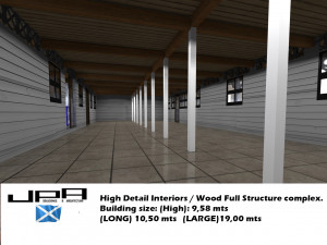 anglo caribbean wood vernacular building 3D Model