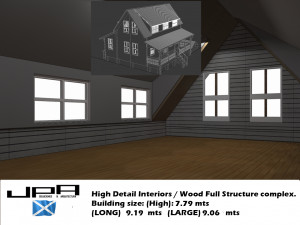wood anglo caribbean vernacular buidling 03 Model 3D