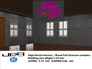 wood anglo caribbean vernacular buidling 03 Model 3D