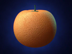 d&uuml;ş&uuml;k poli turuncu 3D Model