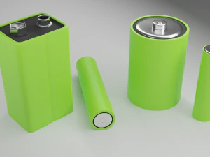 수집 배터리 3D 모델