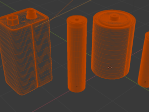 collection battery 3D Модель