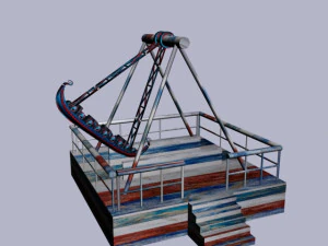 海盗船秋千 3D 模型