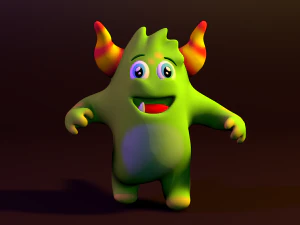 сдвинуть с места 3D персонаж 3D Модель